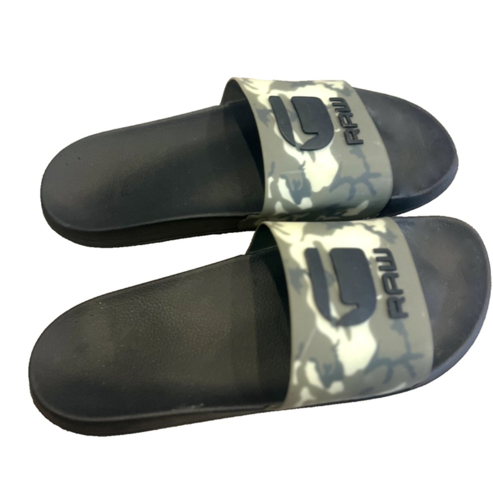G-star raw Designer logo slippers camouflage
